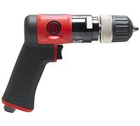 Chicago Pneumatic CP9287C - Taladro de aire eléctrico, 3/8 pulgadas (10 mm), portabrocas sin llave, mango de pistola, 0.62 HP / 460 W, par de torsión de 4 pies lbf / 5.5 NM, 3000 RPM, taladro manual,