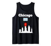Chicago Pope Leo XIV Chicago Skyline Papa sombrero Chicago bandera Camiseta sin Mangas