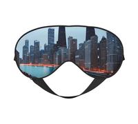 Chicago Print - Antifaz cómodo para dormir para hombres y mujeres, ligero, para viajes, siesta, meditación, yoga, trabajo