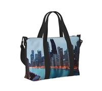 Chicago Print - Bolso de mano de viaje para mujeres y hombres, ligero, plegable, negocios, fin de semana, viajes, camping