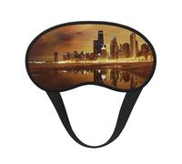 Chicago Print - Máscara para dormir para mujeres y hombres para una oscuridad total, reduce la hinchazón de los ojos