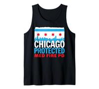 Chicago Protected Med Fire PD, Recuerdo de Chicago Camiseta sin Mangas
