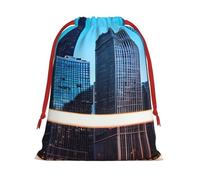 Chicago Reflect - Bolsas de regalo con cordón vibrante, colección de bolsas de regalo de cumpleaños, bolsas de regalo reutilizables, bolsa de regalo de Navidad