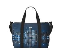 Chicago Reflected - Bolsa de viaje plegable para gimnasio, ideal para viajes, trabajo, gimnasio, etc