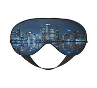 Chicago Reflected - Máscara de ojos opaca suave de doble cara para relajación, presión cero