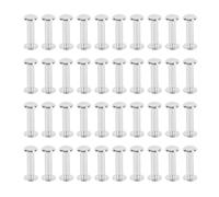 CHICAGO SCREW M4 5x17x9.5mm Juego de fijación de cabeza plana redonda para manualidades de ropa de cuero