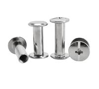 Chicago Screws, 100 tornillos Phillips de acero, tornillo de encuadernación de cuero para cinturón, álbum de fotos, calendario (22 mm (100 unidades)