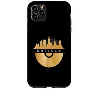 Chicago Skyline, disco de música de vinilo, Illinois IL, Blues Jazz Carcasa para iPhone 11 Pro Max