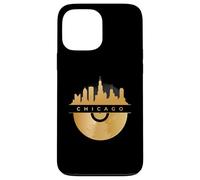 Chicago Skyline, disco de música de vinilo, Illinois IL, Blues Jazz Carcasa para iPhone 13 Pro Max
