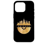 Chicago Skyline, disco de música de vinilo, Illinois IL, Blues Jazz Carcasa para iPhone 16 Pro