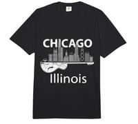 Chicago Souvenir Hombres Illinois Music Guitarra eléctrica Comfort Colors Adult Heavyweight T-Shirt