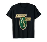 Chicago T-Shirt Retro Transit Authority Logo CTA Hombres Mujeres Camiseta