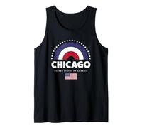 Chicago USA Shirt - Chicago Vintage American City Graphic Camiseta sin Mangas
