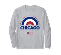 Chicago USA Shirt - Chicago Vintage American City Graphic Manga Larga