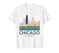 Chicago Windy City Downtown Loop South Side North 312 River Camiseta
