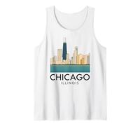 Chicago Windy City Downtown Loop South Side North 312 River Camiseta sin Mangas