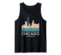 Chicago Windy City Downtown Loop South Side North 312 River Camiseta sin Mangas