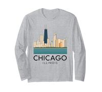 Chicago Windy City Downtown Loop South Side North 312 River Manga Larga