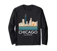 Chicago Windy City Downtown Loop South Side North 312 River Manga Larga