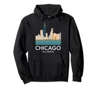 Chicago Windy City Downtown Loop South Side North 312 River Sudadera con Capucha