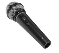 CHICAMPERA 1 Pieza Micrófono de Juguete Simulado para Prop de Karaoke de Plástico Negro para Fiestas y Diseño y Portátil para Desarrollar Habilidades de Canto y Conversación