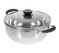 CHICAMPERA 1 Pieza Olla Vaporera Inoxidable para Cocción al Vapor y Hervido Compatible con Inducción y Gas Capacidad y Antiadherente
