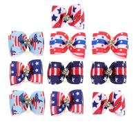 CHICAMPERA 10 Lazos Pelo de Mascota en Poliéster, Accesorios para Perros y Gatos, Diseño Colorido y Resistente para Fiestas y Competencias