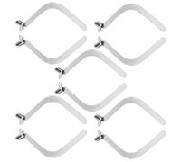 CHICAMPERA 10 Piezas Clips de Resorte de 6mm para Postes de Tienda y Paletas, Acero Niquelado Bloqueo y Estabilidad Mejorada para Pesca y Navegación