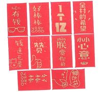 CHICAMPERA 10 Piezas Mini Paquete Rojo para Casa de Muñecas Decoración Miniatura de Sobres de Dinero de Accesorios para de Muñecas Estilo Aleatorio para y Decorar