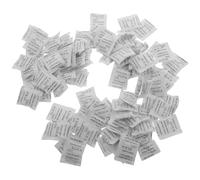 CHICAMPERA 100 piezas Bolsitas de Gel de Sílice Desecante para Control de Alimentos y Almacenamiento de Joyas y Reutilizables para Armarios y Electrónica