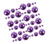 CHICAMPERA 110 Perlas Falsas Decorativas para Jarrones Color Púrpura, Material Abs, Portátiles Fina Elaboración para Manualidades y Decoración Elegante