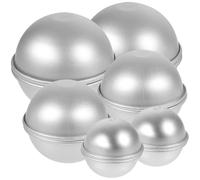 CHICAMPERA 12 moldes de media bola de aleación de aluminio, fácil almacenamiento, para repostería y proyectos creativos con