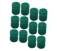 CHICAMPERA 12 Piezas Almohadillas de Fieltro para Saxofón Verde 8x11 Mm Protector Columna Portátil Accesorio Reparación Saxofón Herramienta Posicionamiento de Claves y Tenor