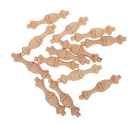 CHICAMPERA 12 Piezas Pilares de Madera con Tallado Europeo Columnas Decorativas Resistentes para Interiores y Exteriores Remates Artesanales para Decoración de Muebles y Gabinetes