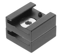 CHICAMPERA 1juego Adaptador De Montaje Hot Shoe para Cámara De Extensión Soporte De Accesorios De Fotografía Estable y De Negro