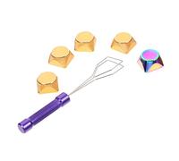 CHICAMPERA 1juego Keycaps De Metal Coloridos para Teclados Mecánicos Juego De Reemplazo Duradero con Extractor De Teclas Diseño Elegante y Funcional