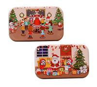CHICAMPERA 2 Juegos Puzzle de Madera Navideño Educativo Juguete Didáctico para Estilos Festivos para Fiestas Estimula Creatividad y Habilidades de Pensamiento