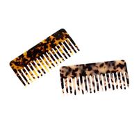 CHICAMPERA 2 Peines Antiestáticos de Acetato para Desenredar el Cabello, Dientes Anchos, Ideales para Cuidado Diario y Aplicar Acondicionador, Pack de 2 Unidades