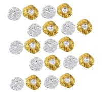 CHICAMPERA 20 piezas Gorros de Aluminio para Capilar Gorro Térmico Reutilizable con Banda Elástica Aislante de Calor para Spa y Tinte Casa y Salón Uso para Cuidado del Cabello