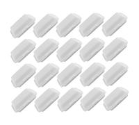 CHICAMPERA 20 Piezas lonchera de Comida en Miniatura Cajas artesanales con Compartimentos Cajas de Pastel para Llevar Cajas en Miniatura Contenedor de Take out Take out el plastico Blanco