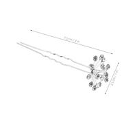CHICAMPERA 20 Piezas Shaped Bridal Hairpins con Rhinestones y Diseño de Breath Accesorios para Peinados Bodas Chinas Tradicionales Perfectos para Sesiones Fotográficas y Damas de Honor