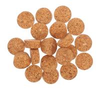 CHICAMPERA 20 Piezas Tapones de Corcho de Madera de Tapones Ajustables y Fugas para Botellas de Vino Cerveza y Licores Corchos Tapered para Uso Múltiple