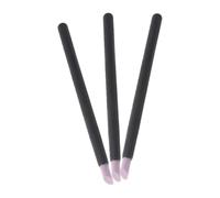 CHICAMPERA 3 Limas para Uñas de Cuarzo Negro Removedor de Epidermis Muerta y Cabezal Pulidor, Herramienta para Cuidado y Manicura Profesional en 3 Piezas