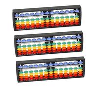CHICAMPERA 3 Piezas Abaco Aritmético de Plástico para Herramienta para Aprendizaje de Aritmética y Desarrollo Mental para Ejercicios y Cálculos Portátiles