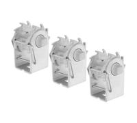 CHICAMPERA 3 Piezas Tensor de Alambre de Cerca, Tensor de Alambre para Invernaderos, Hierro, Plata, para Granja y Jardinería, Ajuste Preciso y Bloqueo Seguro