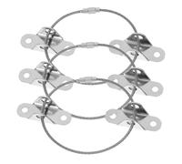 CHICAMPERA 3juegos Anclajes De Seguridad Para Muebles Acero Inoxidable Prevención De Caídas Instalación Sencilla Para Estanterías Armarios