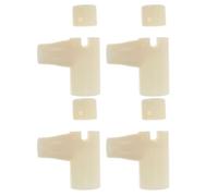 CHICAMPERA 4 Juegos Conector para Ruedas de Cuna Infantil de Plástico Beige Movimiento Ligero y Fácil Posicionamiento para Mecedora y Silla de