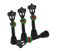 CHICAMPERA 4piezas Modelo De Luz De Calle Miniatura para Decoración Navideña De Casa De Muñecas Accesorio Simulación De Faroles Diseño Elegante para Crear Festivos