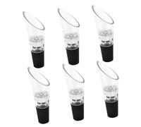 CHICAMPERA 6 piezas Vertedor de Vino Vertedor para Botellas de Vino Accesorio para Fiestas y Restaurantes Diseño Divertido y Ligero