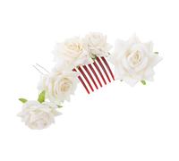 CHICAMPERA Accesorios Cabello de Boda Peineta de 7 Dientes, de Rosa y Pinzas en U, Ideales para Novias y Eventos Obsequios